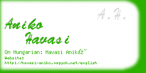 aniko havasi business card